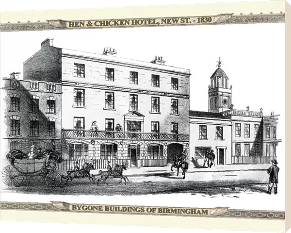 The Hen and Chicken Hotel, New Street, Birmingham 1830