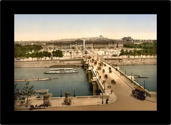 View of the Place De La Concorde, Paris c1890