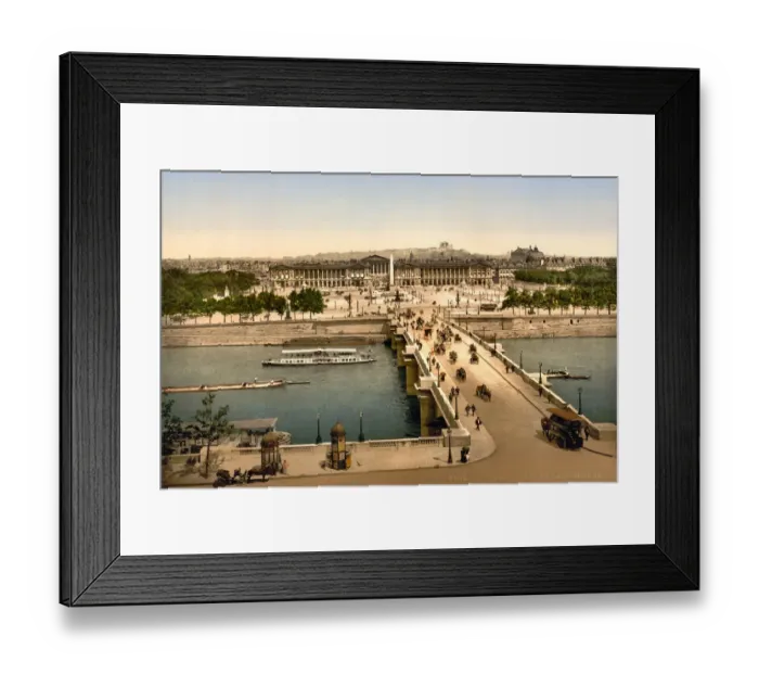 Framed Print : View of the Place De La Concorde, Paris c1890 Framed Print : View of the Place De La Concorde, Paris c1890