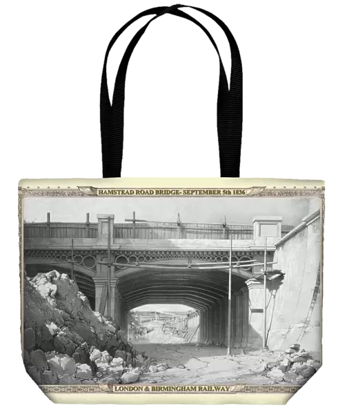 Views on the London to Birmingham Railway - Hamstead Road Bridge 1836