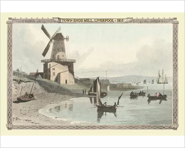 View of Towns End Mill at Liverpool 1815