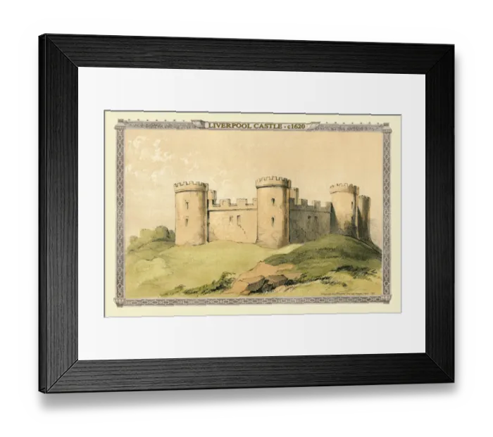Framed Print : View of Liverpool Castle c1620 Framed Print : View of Liverpool Castle c1620