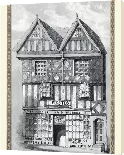 View of Old House on High Street, Birmingham 1830