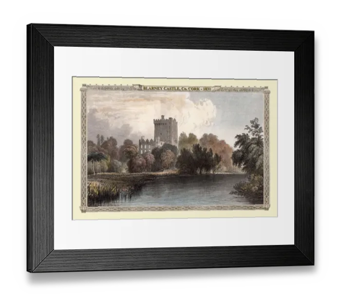 Framed Print : View of Blarney Castle, Ireland 1831