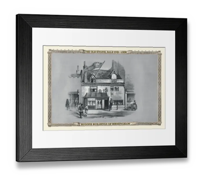 Framed Print : The Old Engine at Dale End, Birmingham 1830 Framed Print : The Old Engine at Dale End, Birmingham 1830