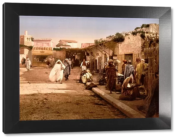 View of Arab Market at Blidah, Algeria c1890