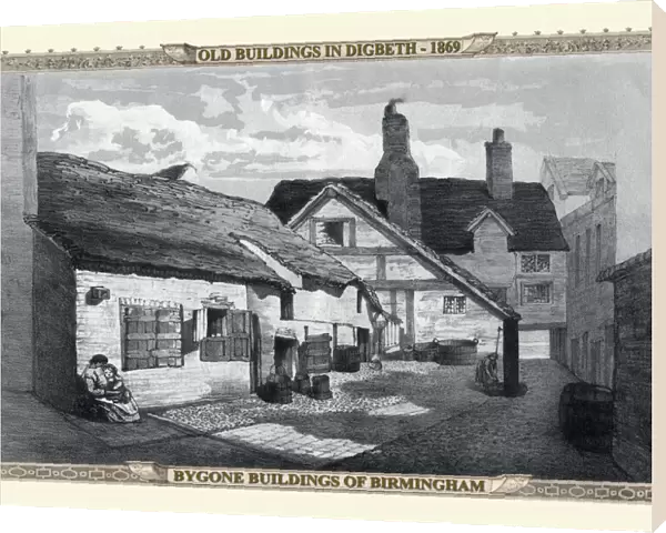 View of Old Buildings in Digbeth, Birmingham 1869