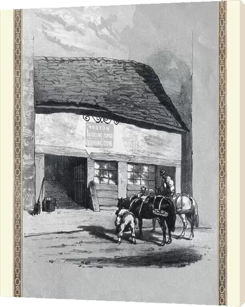 View of Old Shoeing Forge in Digbeth 1869