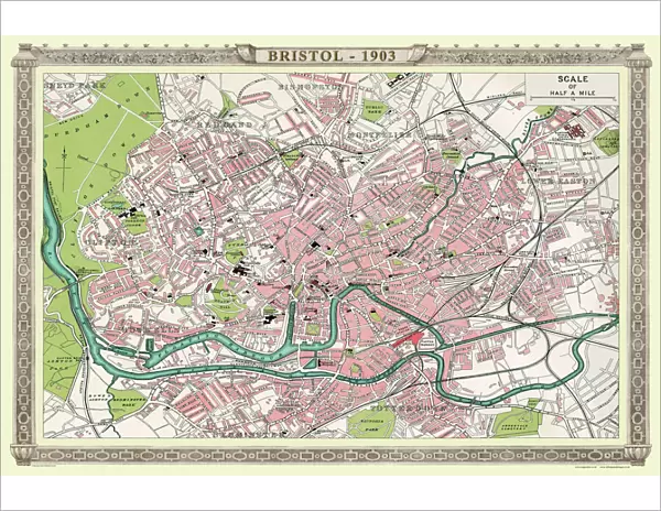 Old Map of Bristol 1903