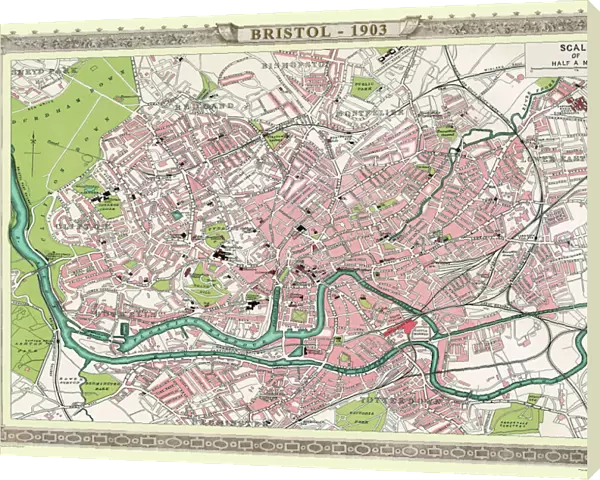 Old Map of Bristol 1903