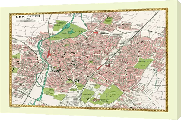 Old Map of Leicester 1903