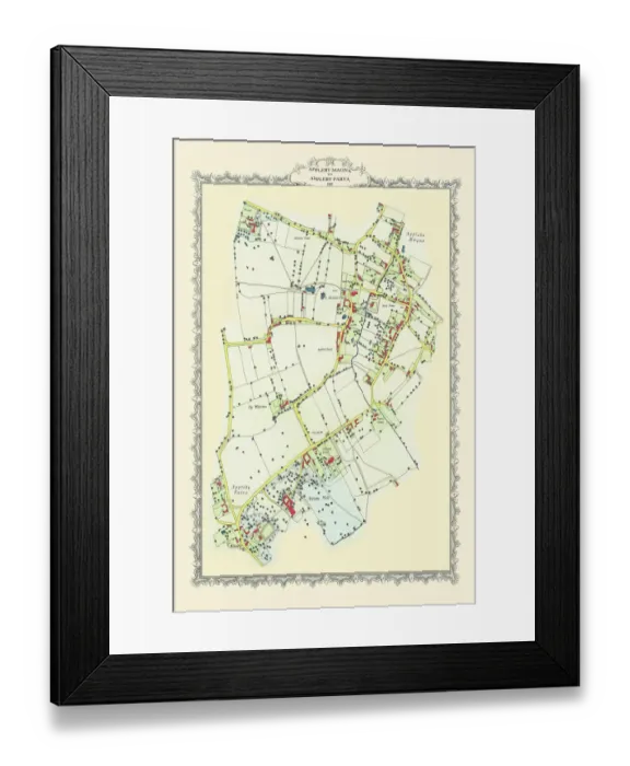 Framed Print : Old Map of Appleby Magna to Appleby Parva in Warwickshire 1885 Framed Print : Old Map of Appleby Magna to Appleby Parva in Warwickshire 1885