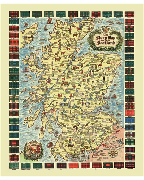 Pictorial Story Map of Scotland