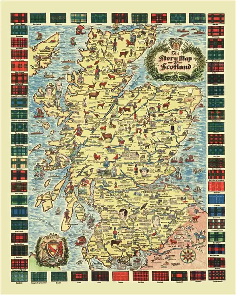 Pictorial Story Map of Scotland