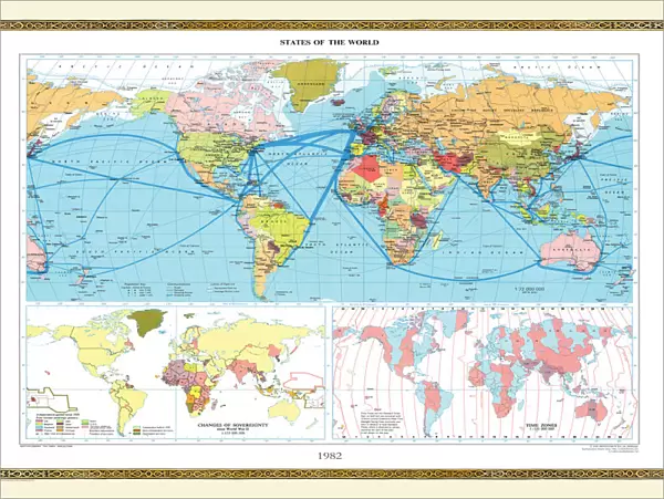 Old Map of the World 1982