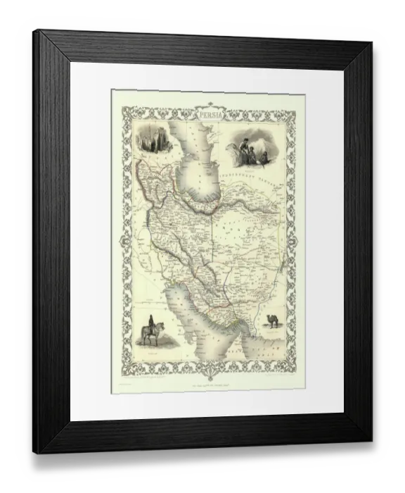 Framed Print : Persia, or Iran 1851 Framed Print : Persia, or Iran 1851