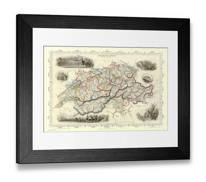 Framed Print : Switzerland 1851 Framed Print : Switzerland 1851