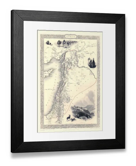Framed Print : Syria 1851 Framed Print : Syria 1851