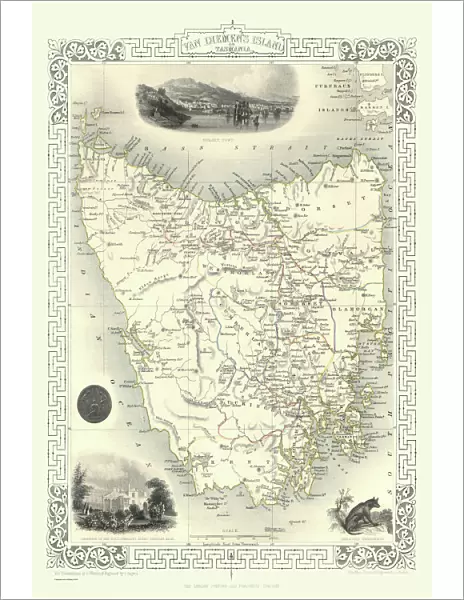 Van Diemens Island, or Tasmania 1851