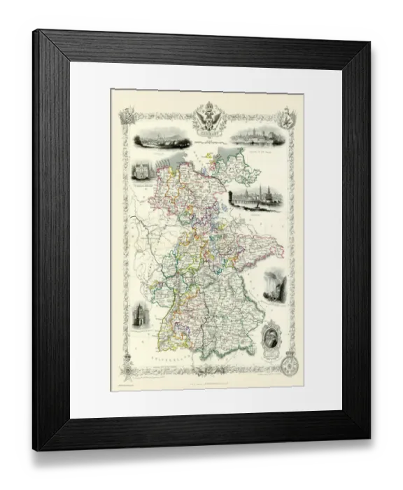 Framed Print : Germany 1851 Framed Print : Germany 1851
