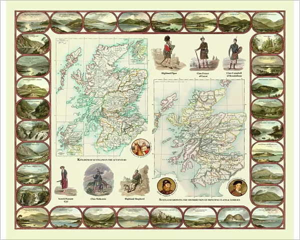 Old Maps of 'The Kingdom of Scotland'