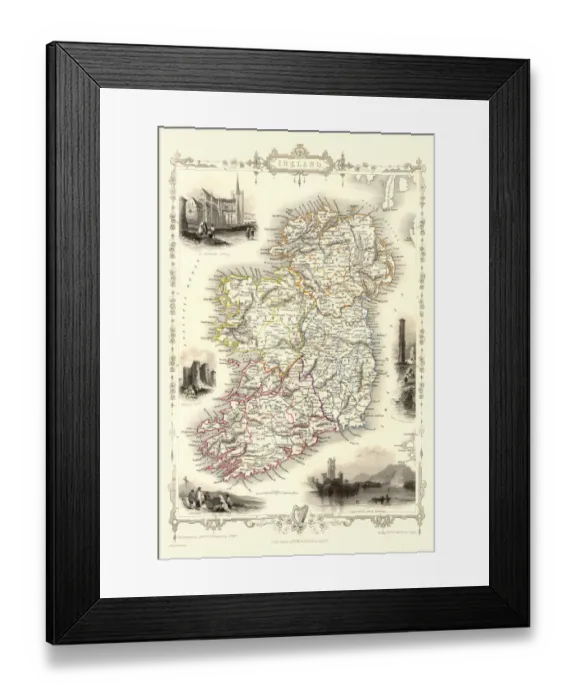 Framed Print : Ireland 1851 Framed Print : Ireland 1851