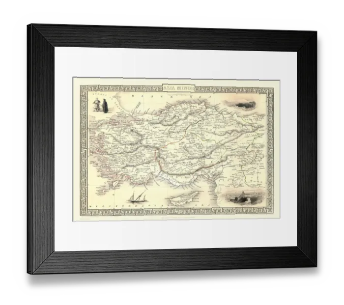 Framed Print : Asia Minor 1851 Framed Print : Asia Minor 1851