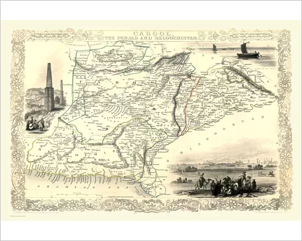Cabool, The Punjab and Beloochistan 1851