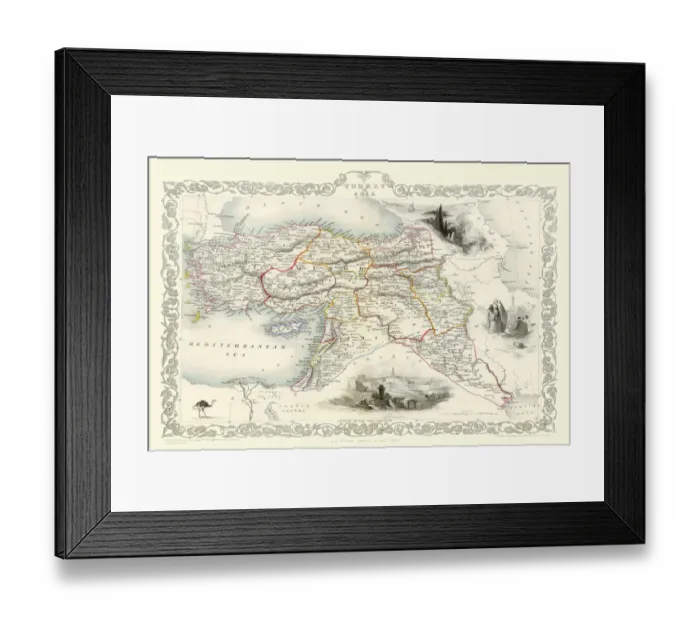Framed Print : Turkey in Asia 1851 Framed Print : Turkey in Asia 1851