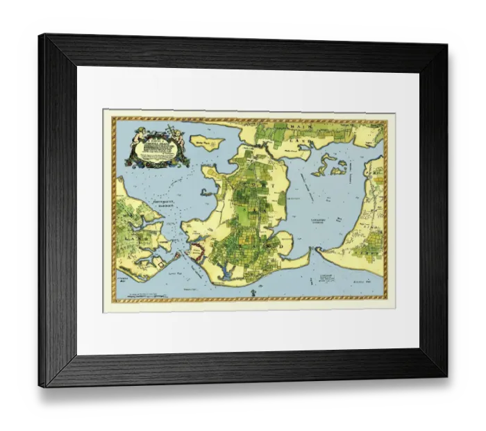 Framed Print : Early Coastal Survey Map of the Isle of Portsea and Portsmouth Harbour 1716 Framed Print : Early Coastal Survey Map of the Isle of Portsea and Portsmouth Harbour 1716