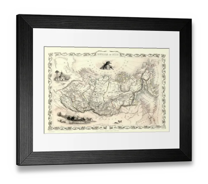 Framed Print : Russia in Asia 1851 Framed Print : Russia in Asia 1851