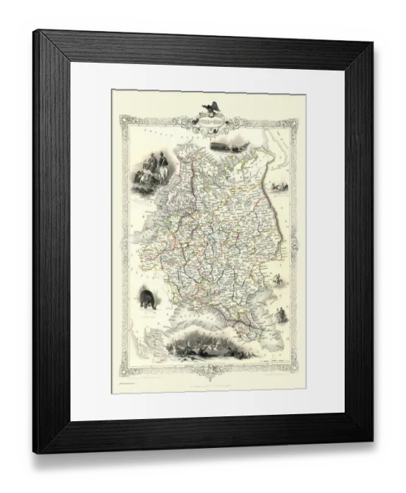 Framed Print : Russia in Europe 1851 Framed Print : Russia in Europe 1851