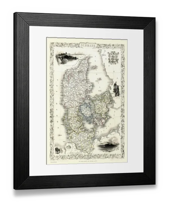 Framed Print : Denmark 1851 Framed Print : Denmark 1851