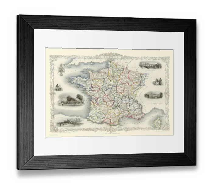 Framed Print : France 1851