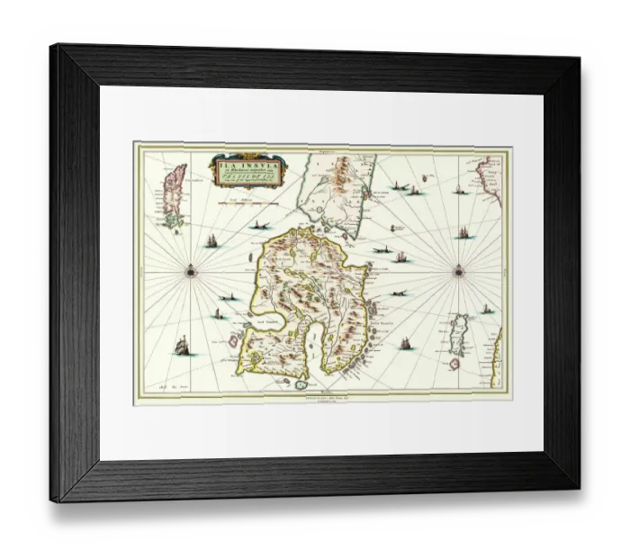 Framed Print : Old Map of the Isle of Islay Scotland 1654 by Johan Blaeu from the Atlas Novus Framed Print : Old Map of the Isle of Islay Scotland 1654 by Johan Blaeu from the Atlas Novus