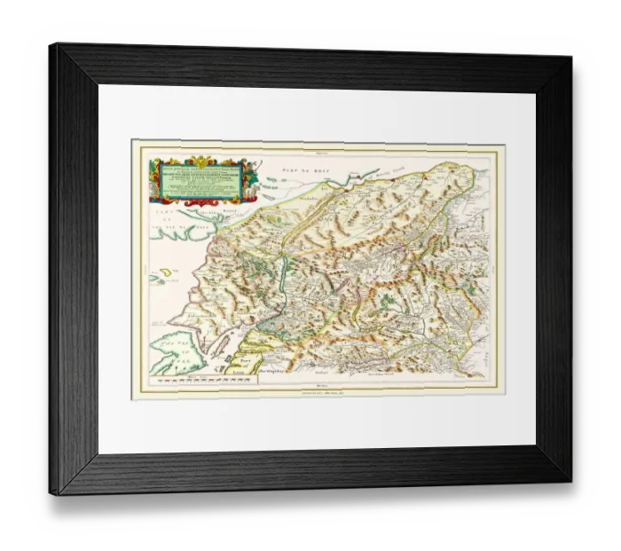 Framed Print : Old County Map of Inverness-shire 1654 by Johan Blaeu from the Atlas Novus Framed Print : Old County Map of Inverness-shire 1654 by Johan Blaeu from the Atlas Novus