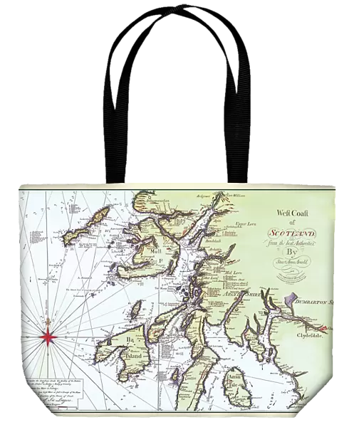 Early Coastal Survey Map of The West Coast of Scotland 1796