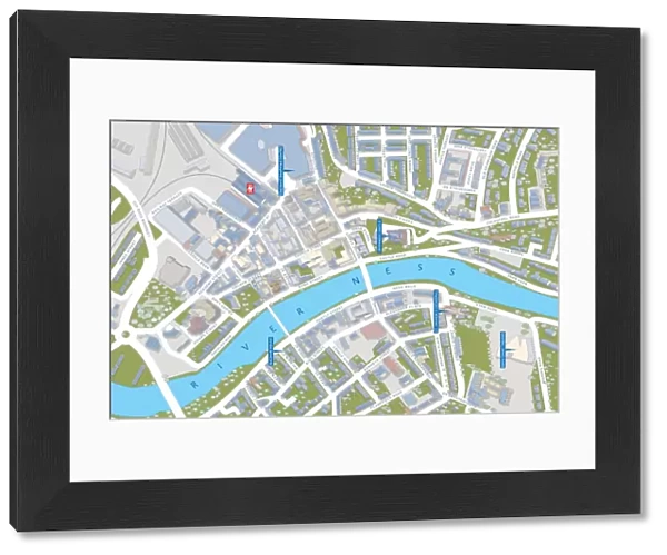 Cityscape Map of Inverness 2011