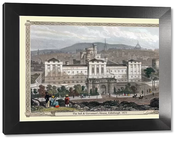 The New Jail from Calton Hill, Edinburgh 1831
