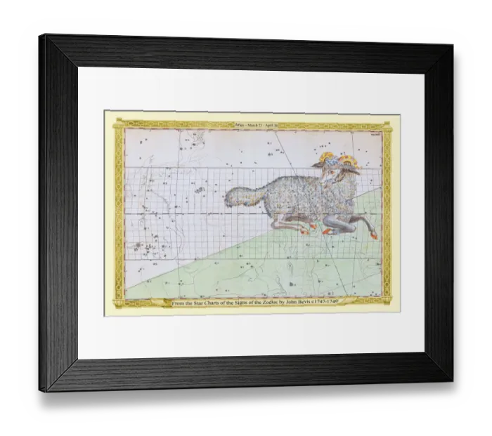 Framed Print : Signs of the Zodiac in Early Color by John Bevis ÔÇô Aries ÔÇô March 21 ÔÇô April 20 Framed Print : Signs of the Zodiac in Early Color by John Bevis ÔÇô Aries ÔÇô March 21 ÔÇô April 20