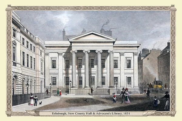 Edinburgh New County Hall and Advocate's Library 1831
