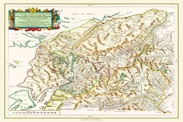Framed Print : Old County Map of Inverness-shire 1654 by Johan Blaeu from the Atlas Novus Framed Print : Old County Map of Inverness-shire 1654 by Johan Blaeu from the Atlas Novus