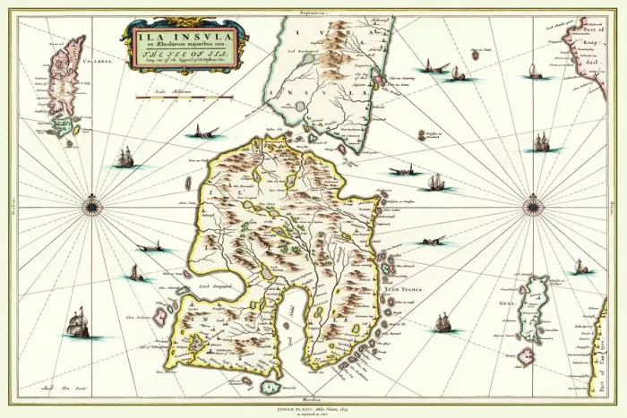 Framed Print : Old Map of the Isle of Islay Scotland 1654 by Johan Blaeu from the Atlas Novus Framed Print : Old Map of the Isle of Islay Scotland 1654 by Johan Blaeu from the Atlas Novus