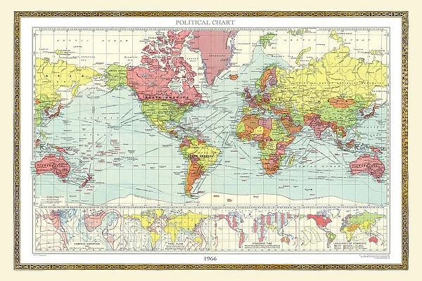 Old Map of the World 1966