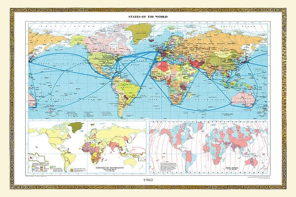 Old Map of the World 1982