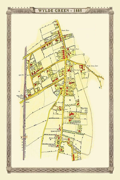 Old Map of Wylde Green near Erdington 1884