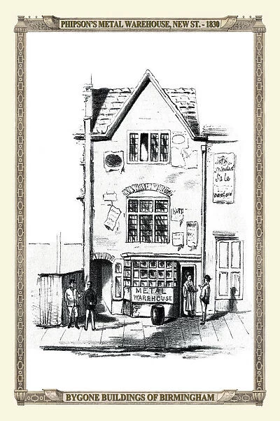 Phipsons Metal Warehouse on New Street, Birmingham 1830