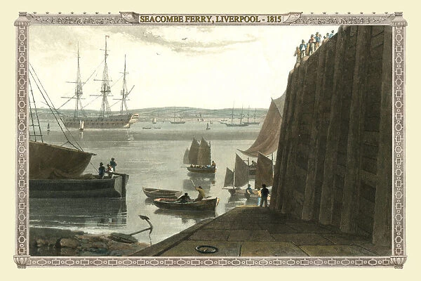 View out to Seacombe Ferry, Liverpool 1815