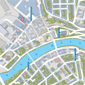 Cityscape Map of Inverness 2011