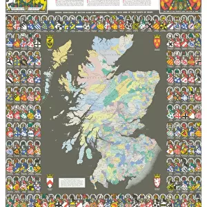 The Historic Map of Scotland "Scotland of Old"
